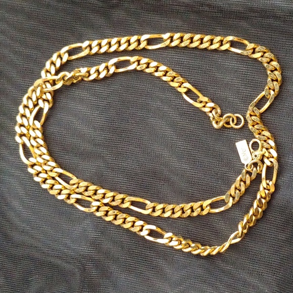 Monet Vintage gold tone figaro chain bracelet